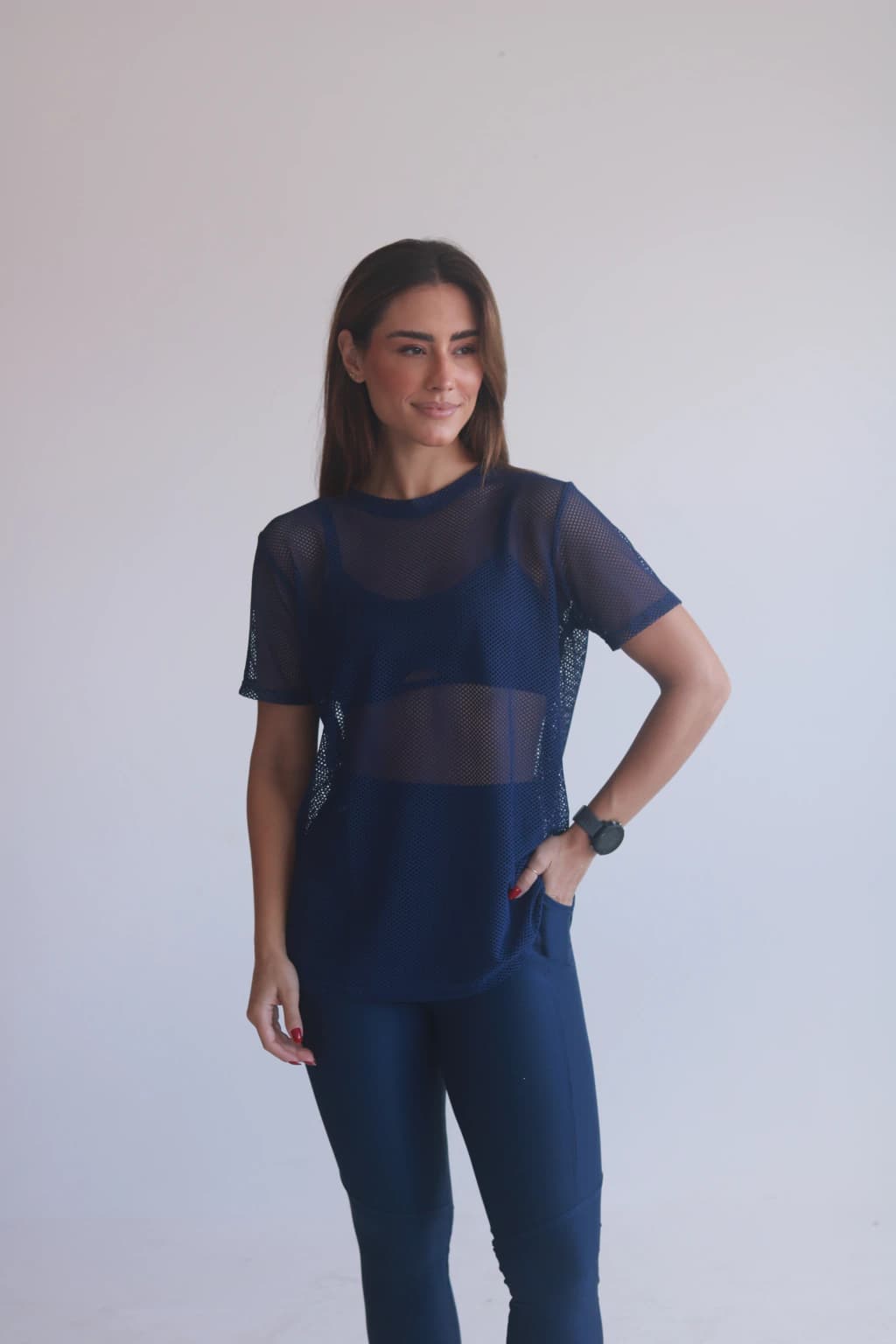 BLUSA ARRASTÃO MEL MARINHO