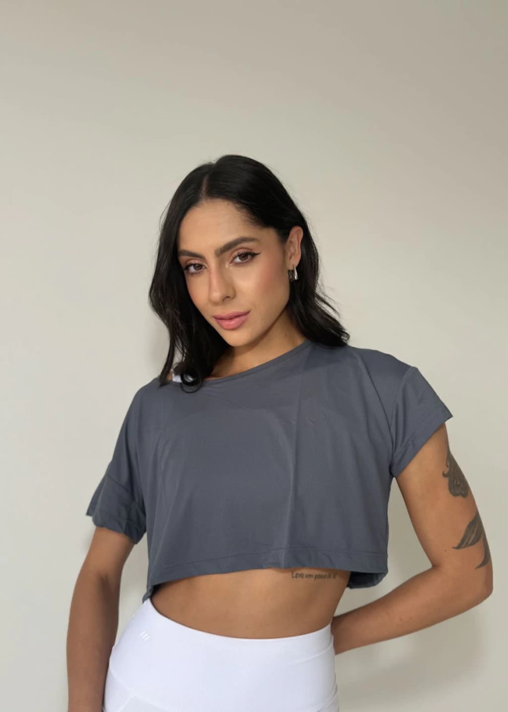 CROPPED MIA GRAFITE
